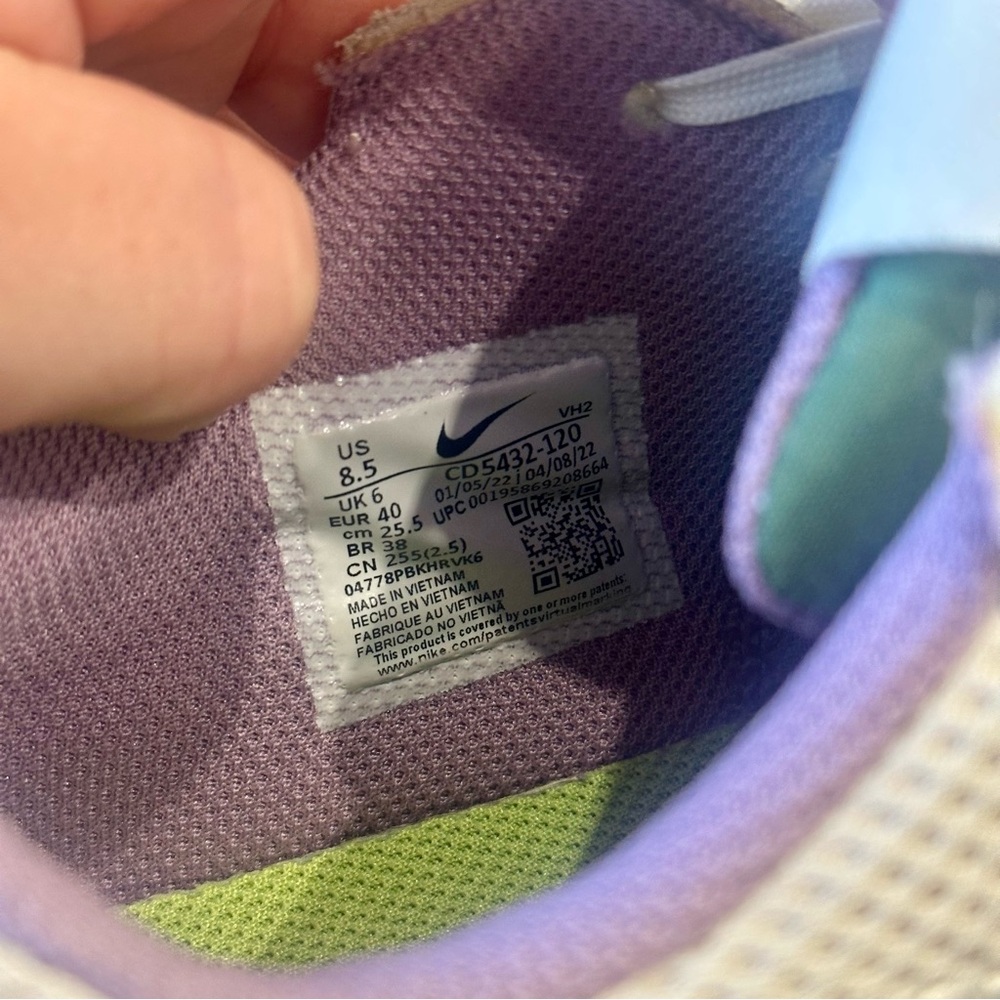 Women Nike Air Max Excee Running Shoes Size 8.5 White Pink Blue Grey CD5432 120 - Picture 7 of 8